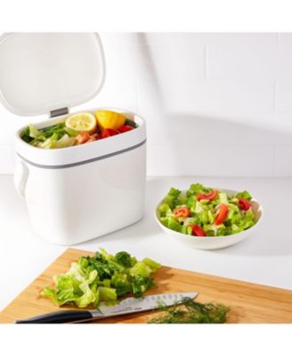 1.75 Gallon Compost Bin, White