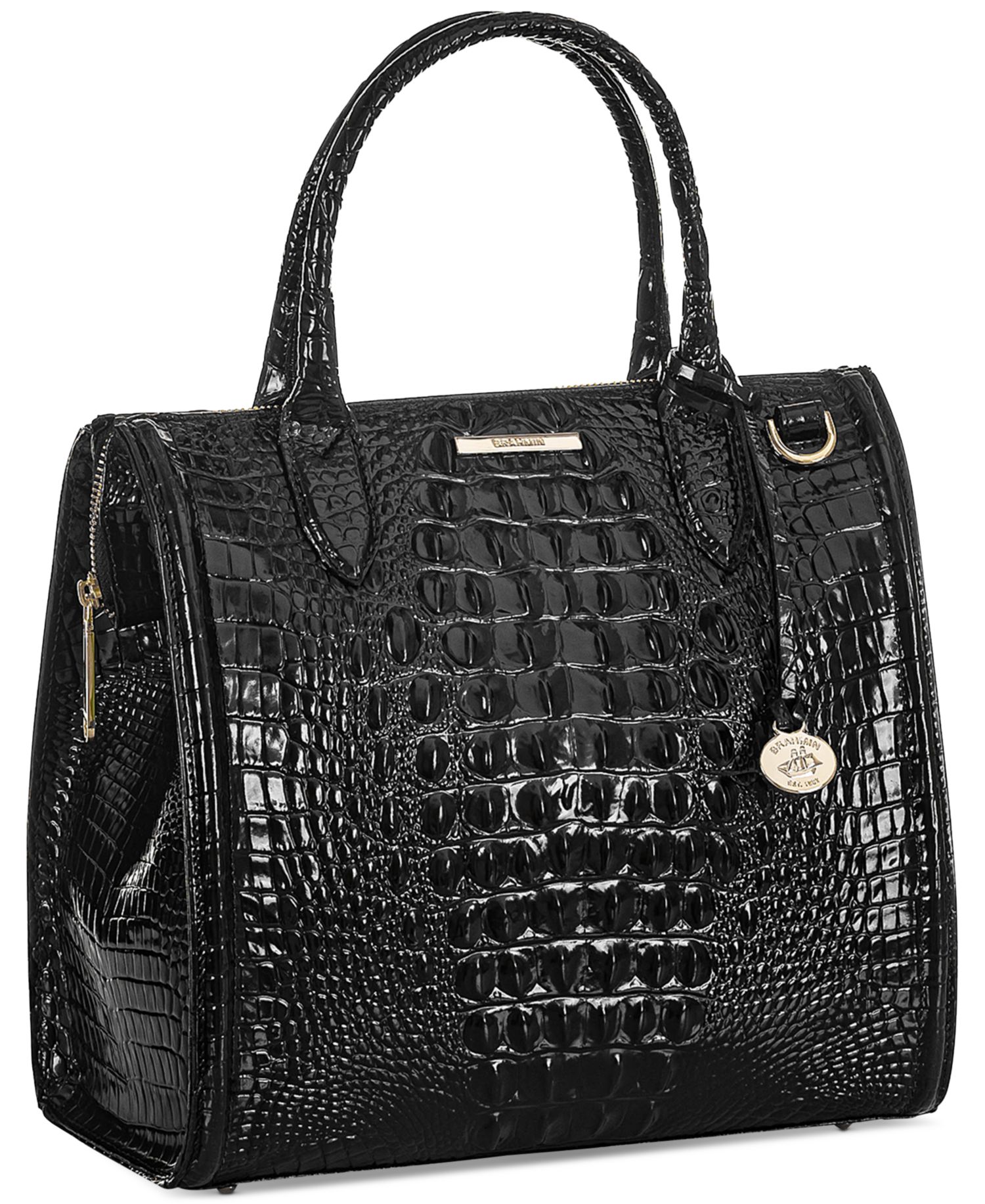 Caroline Melbourne Medium Leather Satchel Bag