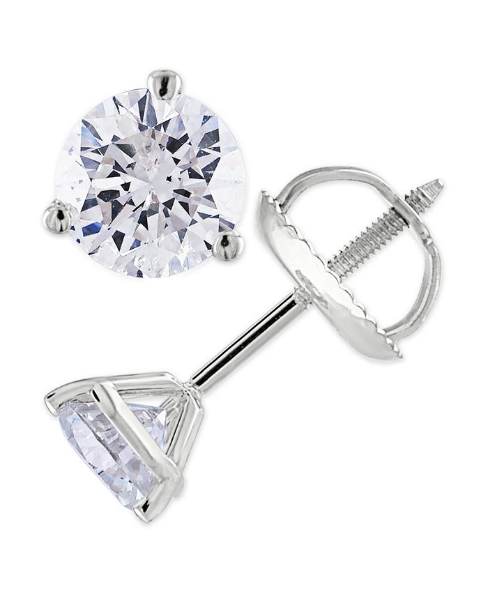 Macy's Diamond Stud Earrings (3/4 ct. t.w.) in 14k White or Yellow Gold