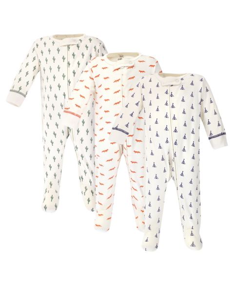Touched by Nature Baby Boys Unisex Natural Cotton Day-to-Night Wear, цвет: Кремовый