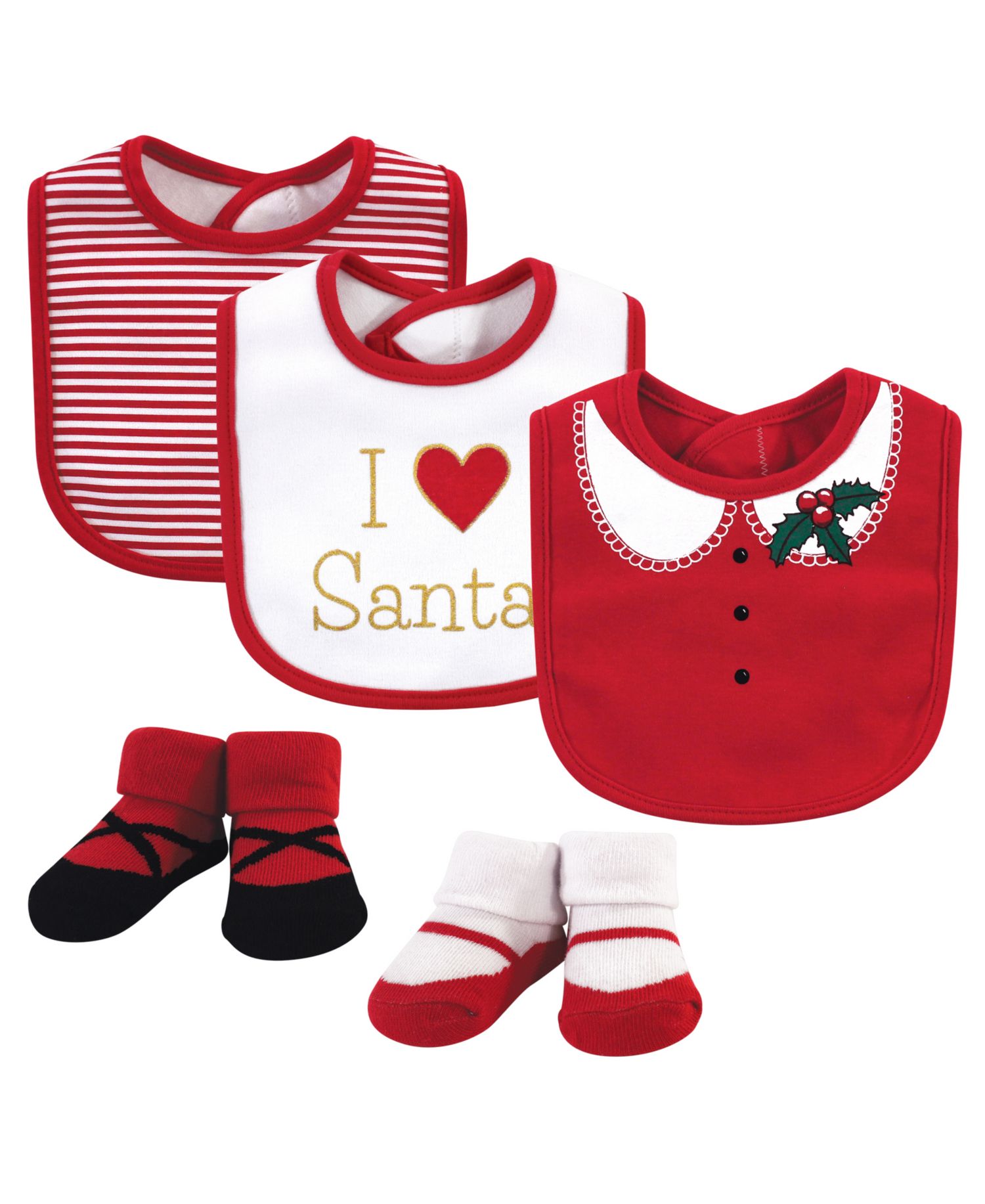 Treasure Cotton Bib & Sock Accessory Duo
