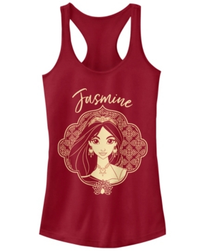 Disney Juniors' Aladdin Jasmine Portrait Sketch Ideal Racerback Tank Top