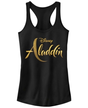 Disney Juniors' Aladdin Aladdin Live Action Logo Ideal Racerback Tank Top