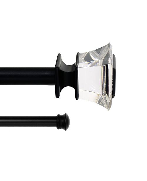 Lumino Alice Acrylic 1 Double Drapery Rod And Hardware Set 42