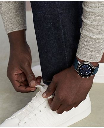 Movado Connect 2.0 Navy Blue Fabric Strap Hybrid Touchscreen Smart