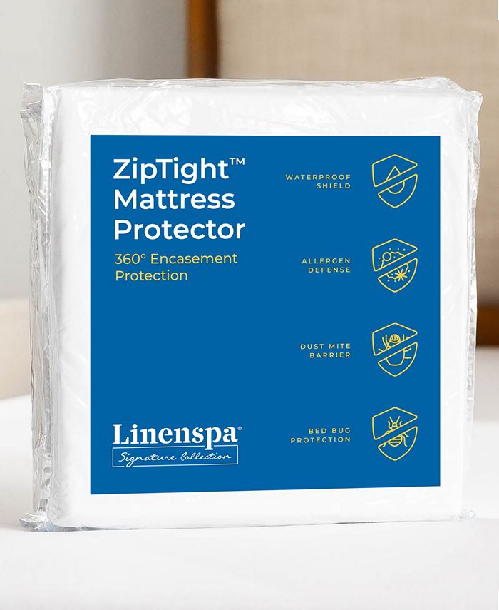 Linenspa ZipTight Encasement Mattress Protector, King & Reviews Mattress Pads & Toppers Bed