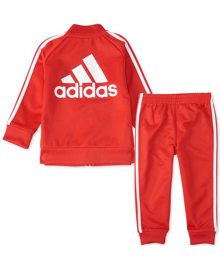adidas Baby Boys Tricot Jacket & Jogger Pants Set - Macy's