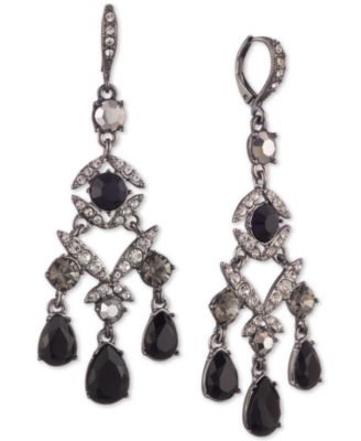 Givenchy - Pav&eacute; & Stone Chandelier Earrings