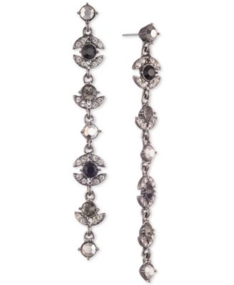 Givenchy - Pav&eacute; & Stone Linear Drop Earrings