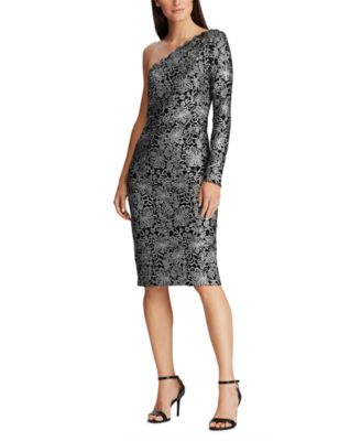 macy's one shoulder cocktail dresses