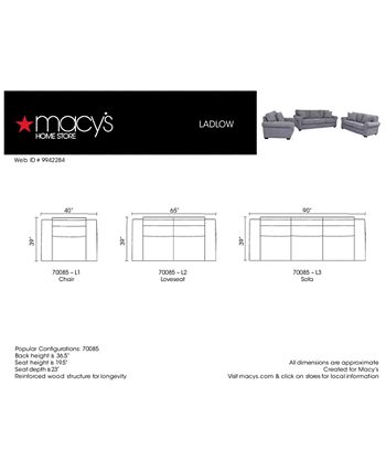 Macys shop ladlow sofa