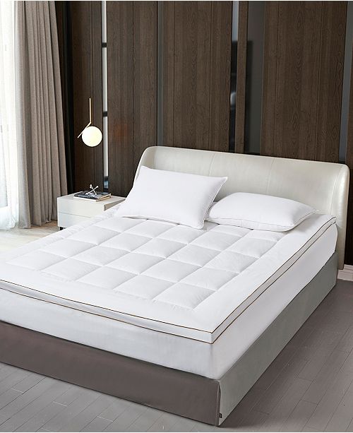 Elle Decor Cotton Gusseted Mattress Topper Queen Reviews Mattress Pads Toppers Bed Bath Macy S