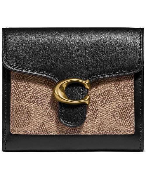 COACH Colorblock Coated Canvas Tabby Small Wallet & Reviews - Jewelry & Watches - Macy&#39;s