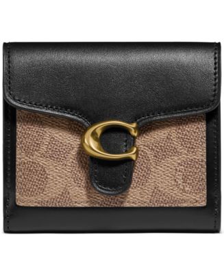 COACH Colorblock Coated Canvas Tabby Small Wallet - Macy's