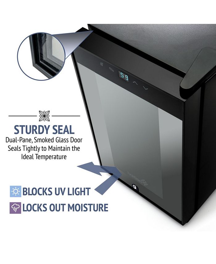 Ivation 18 Bottle Wine Cooler with Door Lock Macy's