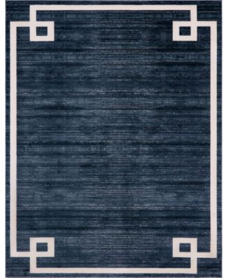 Lenox Hill Uptown Jzu005 Navy Blue 8' x 10' Area Rug