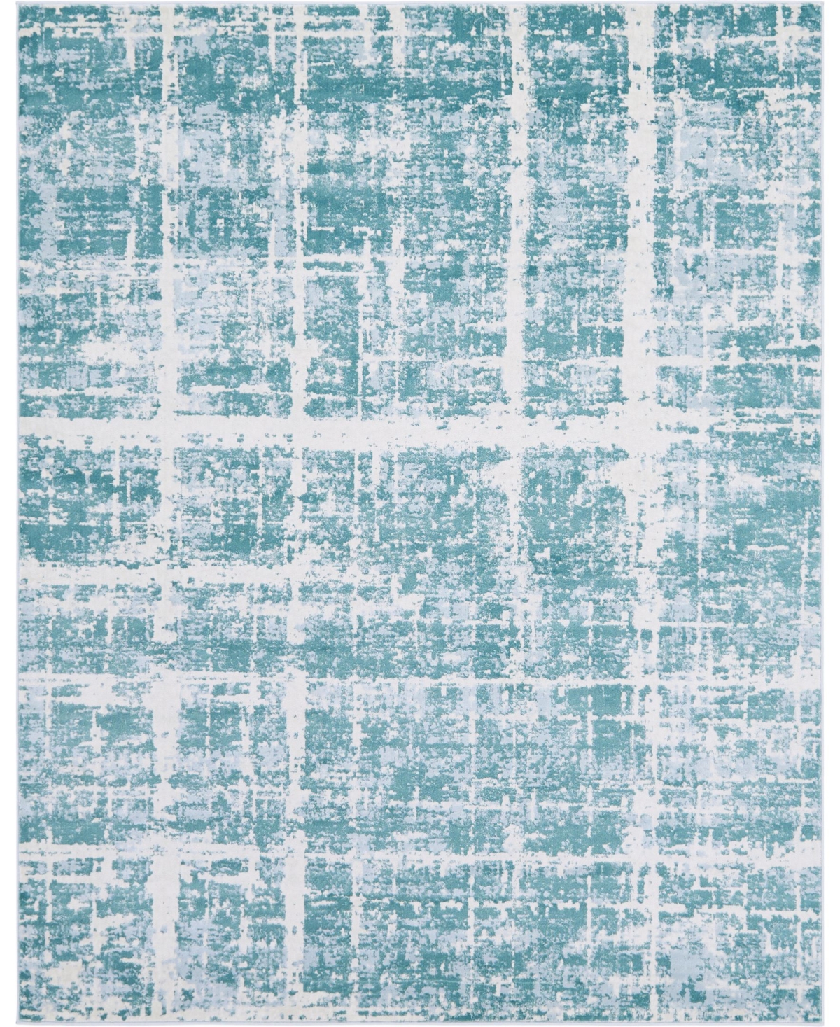 Jill Zarin Lexington Avenue Uptown Jzu003 Turquoise 8' x 10' Area Rug - Turquoise