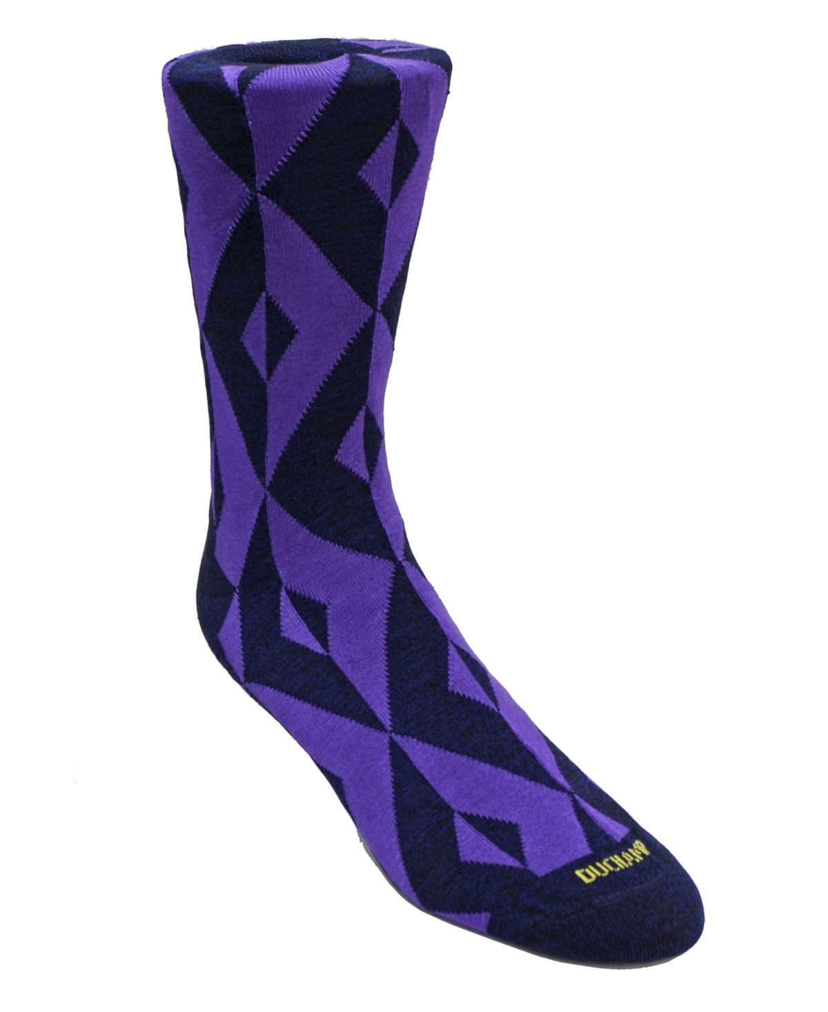 Men's Geometric Design Dress Sock - Purple