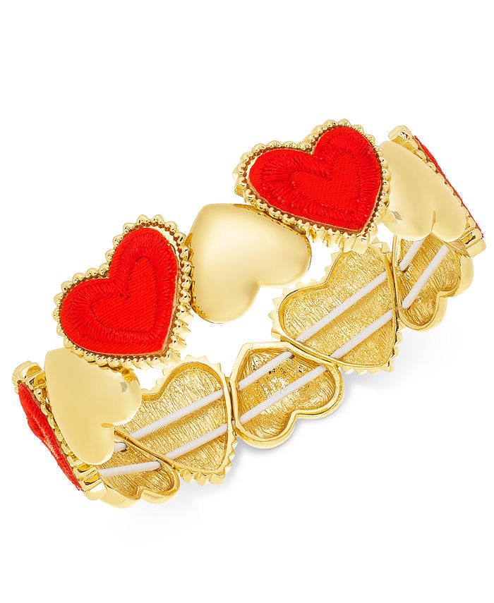 Thalia Sodi GoldTone Heart Stretch Bracelet, Created for Macy's Macy's