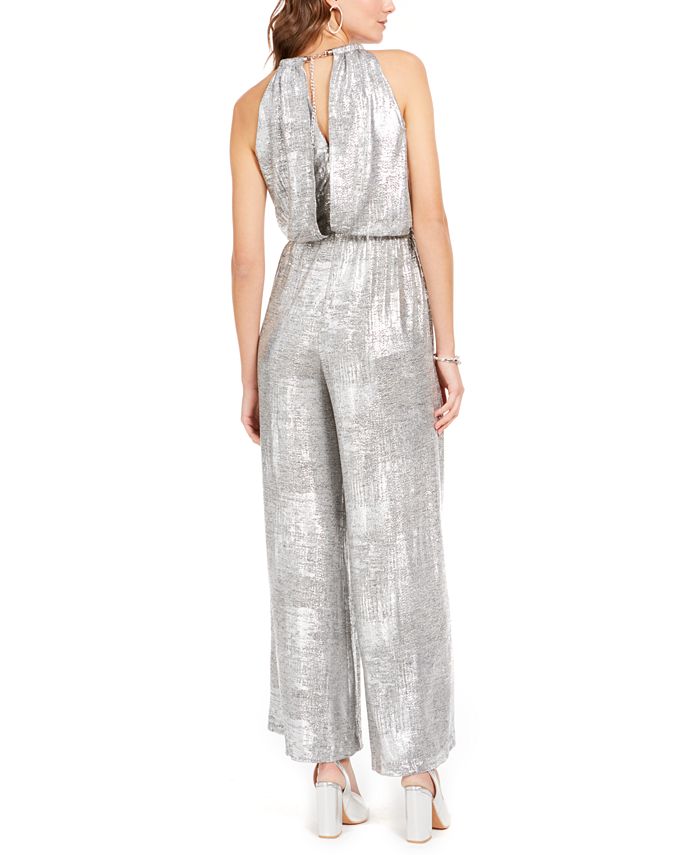 Vince Camuto Embellished Metallic Jumpsuit Macy's