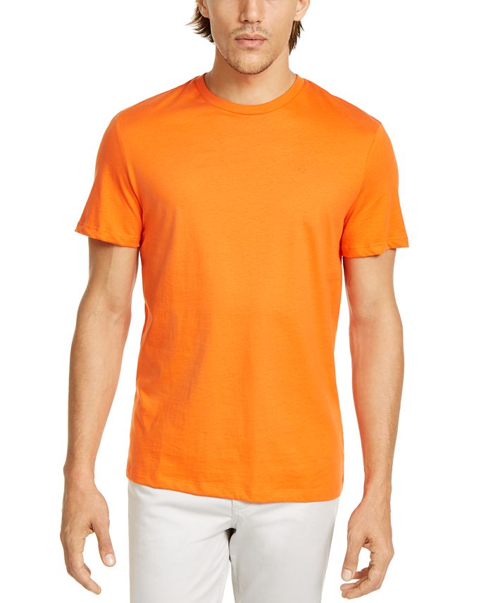 skærm hensigt spurv Calvin Klein Men's Liquid Touch Solid Crew neck T-shirt - Macy's