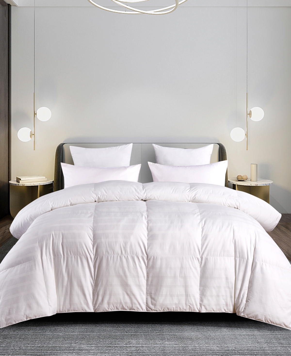 Blue Ridge Duraloft Down Alternative 500 Thread Count Windowpane Comforter