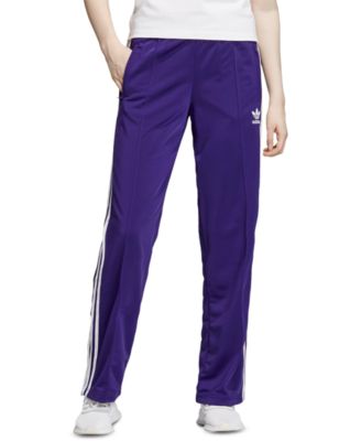 purple adidas pants womens