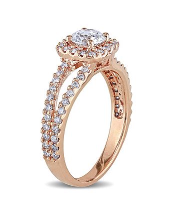 Macy's - Diamond (1 ct. t.w.) Halo Engagement Ring in 14k Rose Gold