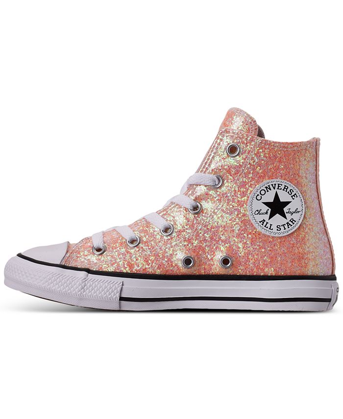 Converse Little Girls Chuck Taylor All Star Coated Glitter High Top