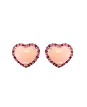 image of Effy Multi-Gemstone (5 ct.t.w.) Stud Earring in 14K Rose Gold