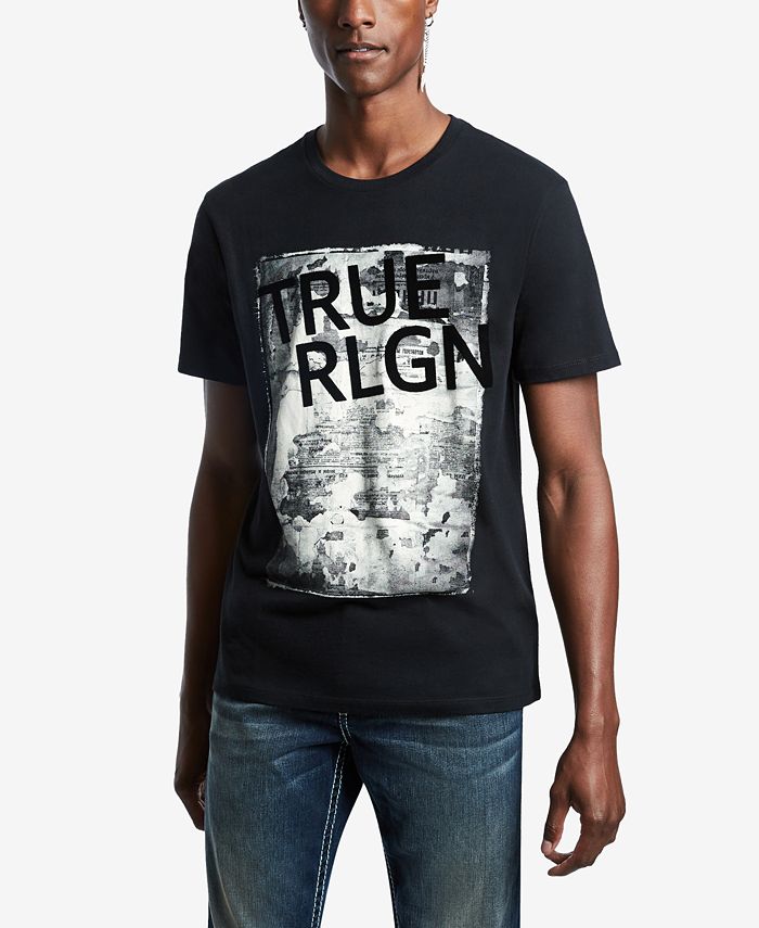 True Religion Men s Newspaper TR Branded T Shirt Macy s