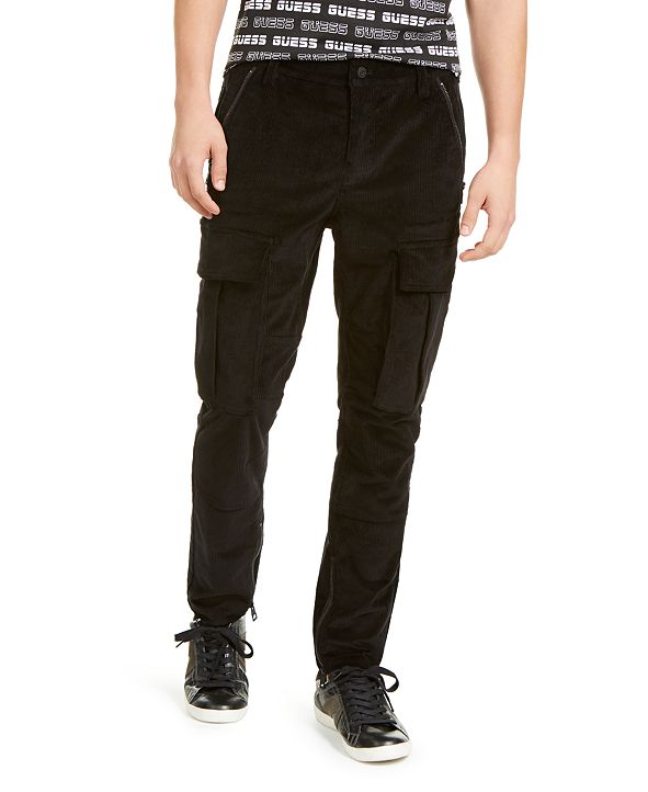 GUESS Men's Corduroy Cargo Pants & Reviews - Pants - Men - Macy's