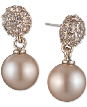 image of Givenchy Pearl Fireball Drop Earrings