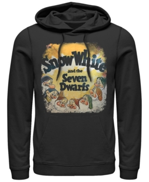 Disney Men's Snow White Dwarfs Vintage Inspired Cover Pullover Fleece