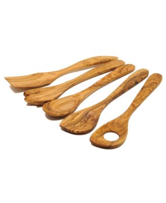 BeldiNest Olive Wood Utensil Set of 5 - Macy's