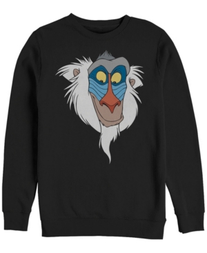 Disney Men's Lion King Rafiki Big Face Crewneck Fleece