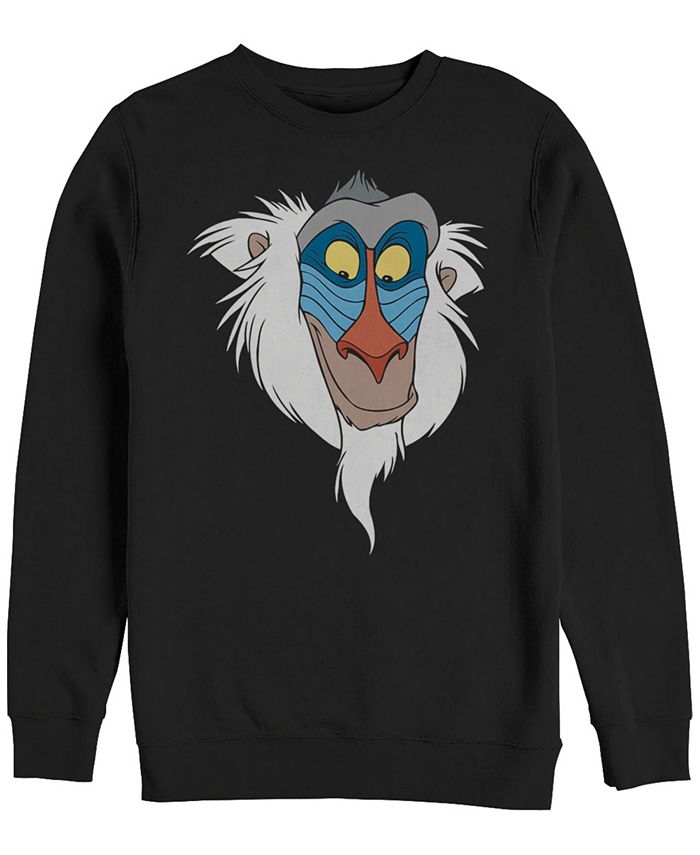 Fifth Sun Disney Men s Lion King Rafiki Big Face Crewneck Fleece