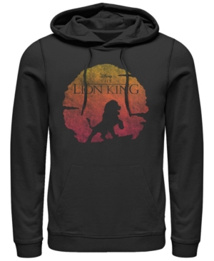 Disney Men's Lion King Vintage Inspired Sunset Logo Pullover Hoodie