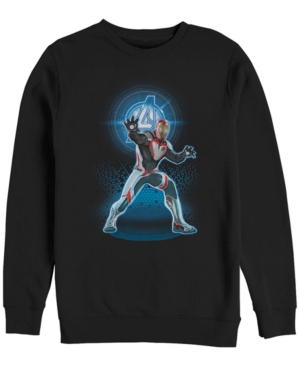 Marvel Men's Avengers Endgame Iron Man Armor Suit Crewneck Fleece