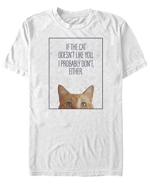 Marvel Men S Captain Marvel The Cat Doesn T Like You Short Sleeve