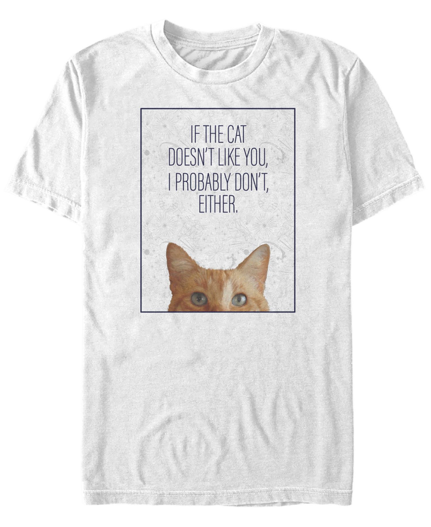 Marvel Men's Captain Marvel the Cat Doesn't Like You, Short Sleeve T-shirt