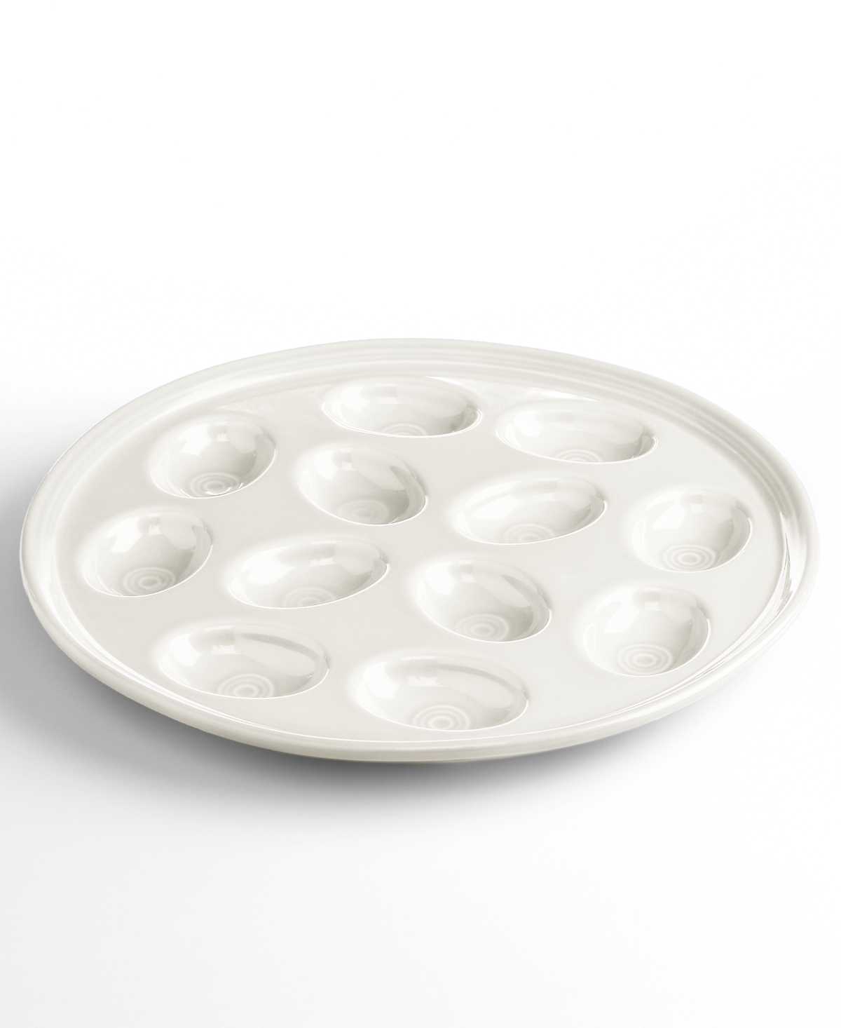 Fiesta Egg Plate In White