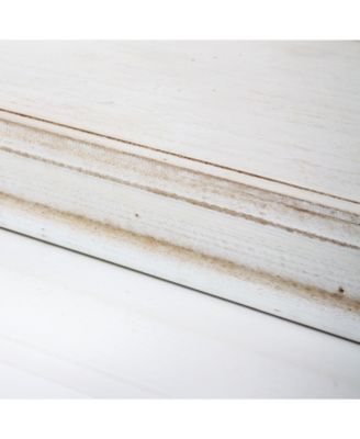 American Art Decor Wood Floating Corner Shelves, Set of 2