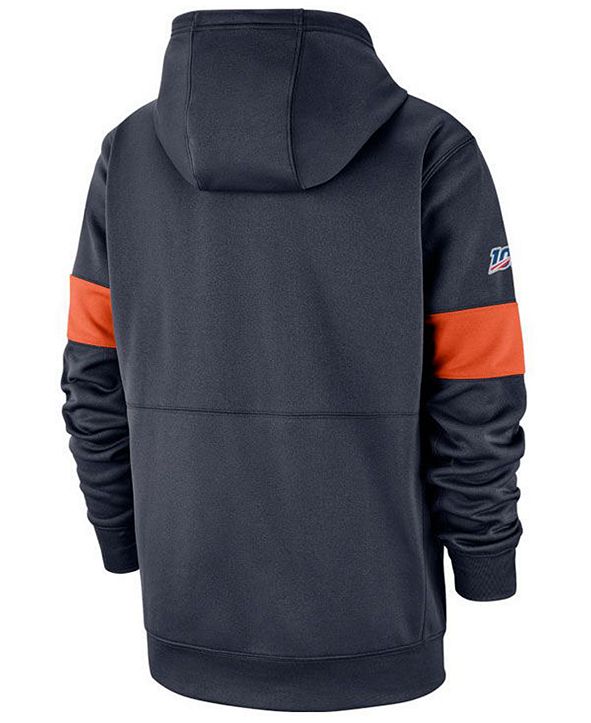 Nike Men's Chicago Bears Sideline Line of Scrimmage ThermaFit Hoodie