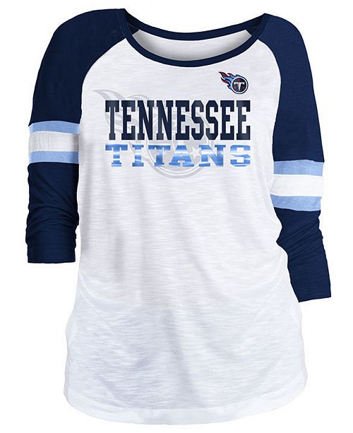 5th Ocean Women S Tennessee Titans Three Quarter Sleeve Slub