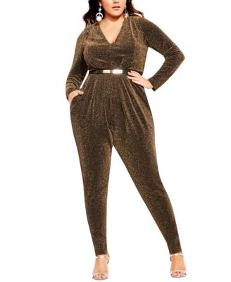 70s metallic jumpsuit