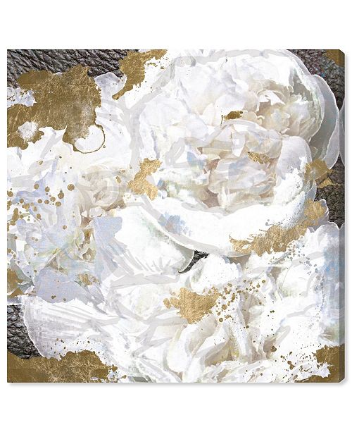 Oliver Gal White Peony And Gold Canvas Art Collection Reviews