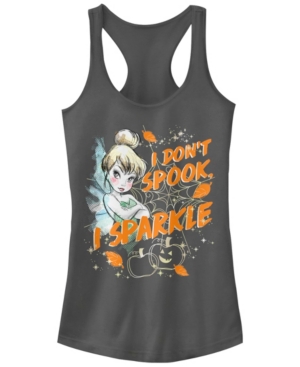 Fifth Sun Disney Juniors Peter Pan Tinkerbell Halloween Sparkle Racerback Tank Top