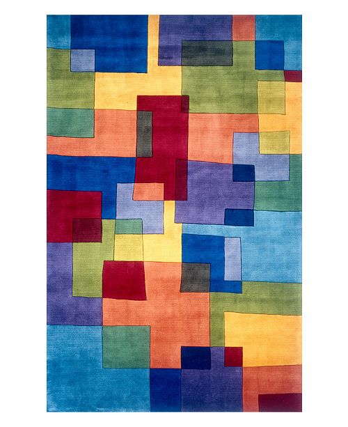 Momeni Area Rug, Perspective Puzzle Multi 8' x 11' Rugs Macy's