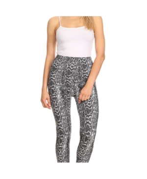 image of White Mark Women-s One Size Fits Most Printed Leggings